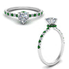 Load image into Gallery viewer, hidden-halo-petite-heart-shaped-diamond-engagement-ring-with-emerald-in-FD9168HTRGEMGRANGLE3-NL-WG