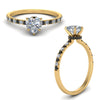 Load image into Gallery viewer, hidden-halo-petite-heart-shaped-engagement-ring-with-black-diamond-in-FD9168HTRGBLACKANGLE3-NL-YG