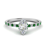 Load image into Gallery viewer, hidden-halo-petite-marquise-cut-diamond-engagement-ring-with-emerald-in-FD9168MQRGEMGRANGLE3-NL-WG
