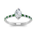 Load image into Gallery viewer, hidden-halo-petite-marquise-cut-diamond-engagement-ring-with-emerald-in-FD9168MQRGEMGRANGLE3-NL-WG
