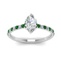Thumbnail 27 - hidden-halo-petite-marquise-cut-diamond-engagement-ring-with-emerald-in-FD9168MQRGEMGRANGLE3-NL-WG