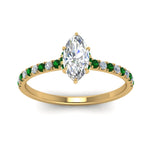 Load image into Gallery viewer, hidden-halo-petite-marquise-cut-diamond-engagement-ring-with-emerald-in-FD9168MQRGEMGRANGLE3-NL-YG
