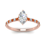 Load image into Gallery viewer, hidden-halo-petite-marquise-cut-diamond-engagement-ring-with-orange-sapphire-in-FD9168MQRGSAORANGLE3-NL-RG
