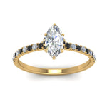 Load image into Gallery viewer, hidden-halo-petite-marquise-cut-engagement-ring-with-black-diamond-in-FD9168MQRGBLACKANGLE3-NL-YG

