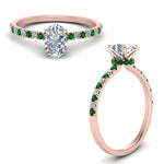 Load image into Gallery viewer, hidden-halo-petite-oval-shaped-diamond-engagement-ring-with-emerald-in-FD9168OVRGEMGRANGLE3-NL-RG
