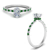 Load image into Gallery viewer, hidden-halo-petite-oval-shaped-diamond-engagement-ring-with-emerald-in-FD9168OVRGEMGRANGLE3-NL-WG