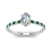 Load image into Gallery viewer, hidden-halo-petite-oval-shaped-diamond-engagement-ring-with-emerald-in-FD9168OVRGEMGRANGLE3-NL-WG