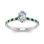 Load image into Gallery viewer, hidden-halo-petite-oval-shaped-diamond-engagement-ring-with-emerald-in-FD9168OVRGEMGRANGLE3-NL-WG
