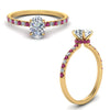 Load image into Gallery viewer, hidden-halo-petite-oval-shaped-diamond-engagement-ring-with-pink-sapphire-in-FD9168OVRGSADRPIANGLE3-NL-YG