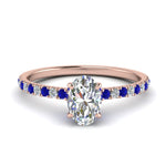 Load image into Gallery viewer, hidden-halo-petite-oval-shaped-diamond-engagement-ring-with-sapphire-in-FD9168OVRGSABLANGLE3-NL-RG
