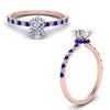 Load image into Gallery viewer, hidden-halo-petite-oval-shaped-diamond-engagement-ring-with-sapphire-in-FD9168OVRGSABLANGLE3-NL-RG