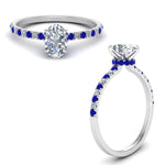 Load image into Gallery viewer, hidden-halo-petite-oval-shaped-diamond-engagement-ring-with-sapphire-in-FD9168OVRGSABLANGLE3-NL-WG
