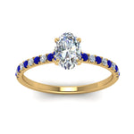 Load image into Gallery viewer, hidden-halo-petite-oval-shaped-diamond-engagement-ring-with-sapphire-in-FD9168OVRGSABLANGLE3-NL-YG
