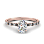 Load image into Gallery viewer, hidden-halo-petite-oval-shaped-engagement-ring-with-black-diamond-in-FD9168OVRGBLACKANGLE3-NL-RG
