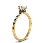 Load image into Gallery viewer, hidden-halo-petite-oval-shaped-engagement-ring-with-black-diamond-in-FD9168OVRGBLACKANGLE3-NL-YG
