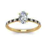 Load image into Gallery viewer, hidden-halo-petite-oval-shaped-engagement-ring-with-black-diamond-in-FD9168OVRGBLACKANGLE3-NL-YG
