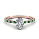 Load image into Gallery viewer, hidden-halo-petite-pear-shaped-diamond-engagement-ring-with-emerald-in-FD9168PERGEMGRANGLE3-NL-RG
