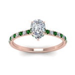 Load image into Gallery viewer, hidden-halo-petite-pear-shaped-diamond-engagement-ring-with-emerald-in-FD9168PERGEMGRANGLE3-NL-RG
