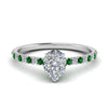 Load image into Gallery viewer, hidden-halo-petite-pear-shaped-diamond-engagement-ring-with-emerald-in-FD9168PERGEMGRANGLE3-NL-WG