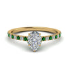 Load image into Gallery viewer, hidden-halo-petite-pear-shaped-diamond-engagement-ring-with-emerald-in-FD9168PERGEMGRANGLE3-NL-YG