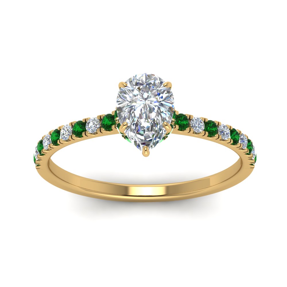 hidden-halo-petite-pear-shaped-diamond-engagement-ring-with-emerald-in-FD9168PERGEMGRANGLE3-NL-YG