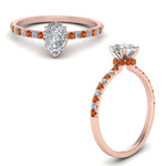 Load image into Gallery viewer, hidden-halo-petite-pear-shaped-diamond-engagement-ring-with-orange-sapphire-in-FD9168PERGSAORANGLE3-NL-RG

