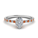 Load image into Gallery viewer, hidden-halo-petite-pear-shaped-diamond-engagement-ring-with-orange-sapphire-in-FD9168PERGSAORANGLE3-NL-WG
