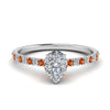 Load image into Gallery viewer, hidden-halo-petite-pear-shaped-diamond-engagement-ring-with-orange-sapphire-in-FD9168PERGSAORANGLE3-NL-WG
