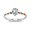Load image into Gallery viewer, hidden-halo-petite-pear-shaped-diamond-engagement-ring-with-orange-sapphire-in-FD9168PERGSAORANGLE3-NL-WG