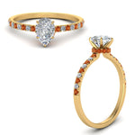 Load image into Gallery viewer, hidden-halo-petite-pear-shaped-diamond-engagement-ring-with-orange-sapphire-in-FD9168PERGSAORANGLE3-NL-YG
