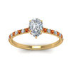 Load image into Gallery viewer, hidden-halo-petite-pear-shaped-diamond-engagement-ring-with-orange-sapphire-in-FD9168PERGSAORANGLE3-NL-YG