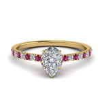 Load image into Gallery viewer, hidden-halo-petite-pear-shaped-diamond-engagement-ring-with-pink-sapphire-in-FD9168PERGSADRPIANGLE3-NL-YG
