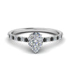 Load image into Gallery viewer, hidden-halo-petite-pear-shaped-engagement-ring-with-black-diamond-in-FD9168PERGBLACKANGLE3-NL-WG