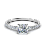 Load image into Gallery viewer, hidden-halo-petite-princess-cut-diamond-engagement-ring-in-FD9168PRRANGLE3-NL-WG
