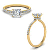 Load image into Gallery viewer, hidden-halo-petite-princess-cut-diamond-engagement-ring-in-FD9168PRRANGLE3-NL-YG