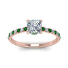 Load image into Gallery viewer, hidden-halo-petite-princess-cut-diamond-engagement-ring-with-emerald-in-FD9168PRRGEMGRANGLE3-NL-RG