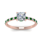 Load image into Gallery viewer, hidden-halo-petite-princess-cut-diamond-engagement-ring-with-emerald-in-FD9168PRRGEMGRANGLE3-NL-RG
