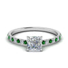 Load image into Gallery viewer, hidden-halo-petite-princess-cut-diamond-engagement-ring-with-emerald-in-FD9168PRRGEMGRANGLE3-NL-WG
