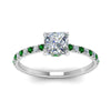 Load image into Gallery viewer, hidden-halo-petite-princess-cut-diamond-engagement-ring-with-emerald-in-FD9168PRRGEMGRANGLE3-NL-WG