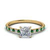 Load image into Gallery viewer, hidden-halo-petite-princess-cut-diamond-engagement-ring-with-emerald-in-FD9168PRRGEMGRANGLE3-NL-YG