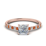 Load image into Gallery viewer, hidden-halo-petite-princess-cut-diamond-engagement-ring-with-orange-sapphire-in-FD9168PRRGSAORANGLE3-NL-RG
