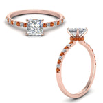 Load image into Gallery viewer, hidden-halo-petite-princess-cut-diamond-engagement-ring-with-orange-sapphire-in-FD9168PRRGSAORANGLE3-NL-RG

