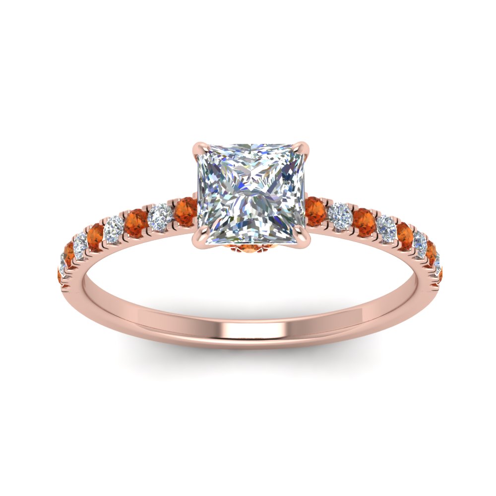 hidden-halo-petite-princess-cut-diamond-engagement-ring-with-orange-sapphire-in-FD9168PRRGSAORANGLE3-NL-RG