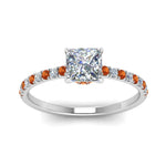 Load image into Gallery viewer, hidden-halo-petite-princess-cut-diamond-engagement-ring-with-orange-sapphire-in-FD9168PRRGSAORANGLE3-NL-WG
