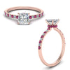 Load image into Gallery viewer, hidden-halo-petite-princess-cut-diamond-engagement-ring-with-pink-sapphire-in-FD9168PRRGSADRPIANGLE3-NL-RG