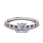 Load image into Gallery viewer, hidden-halo-petite-princess-cut-diamond-engagement-ring-with-pink-sapphire-in-FD9168PRRGSADRPIANGLE3-NL-WG
