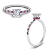 Load image into Gallery viewer, hidden-halo-petite-princess-cut-diamond-engagement-ring-with-pink-sapphire-in-FD9168PRRGSADRPIANGLE3-NL-WG