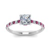 Load image into Gallery viewer, hidden-halo-petite-princess-cut-diamond-engagement-ring-with-pink-sapphire-in-FD9168PRRGSADRPIANGLE3-NL-WG