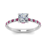 Load image into Gallery viewer, hidden-halo-petite-princess-cut-diamond-engagement-ring-with-pink-sapphire-in-FD9168PRRGSADRPIANGLE3-NL-WG
