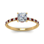 Load image into Gallery viewer, hidden-halo-petite-princess-cut-diamond-engagement-ring-with-ruby-in-FD9168PRRGRUDRANGLE3-NL-YG

